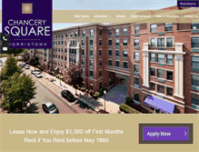 Tablet Screenshot of chancerysquare.com